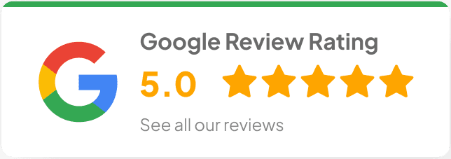 Google Review Rating 5.0 stars