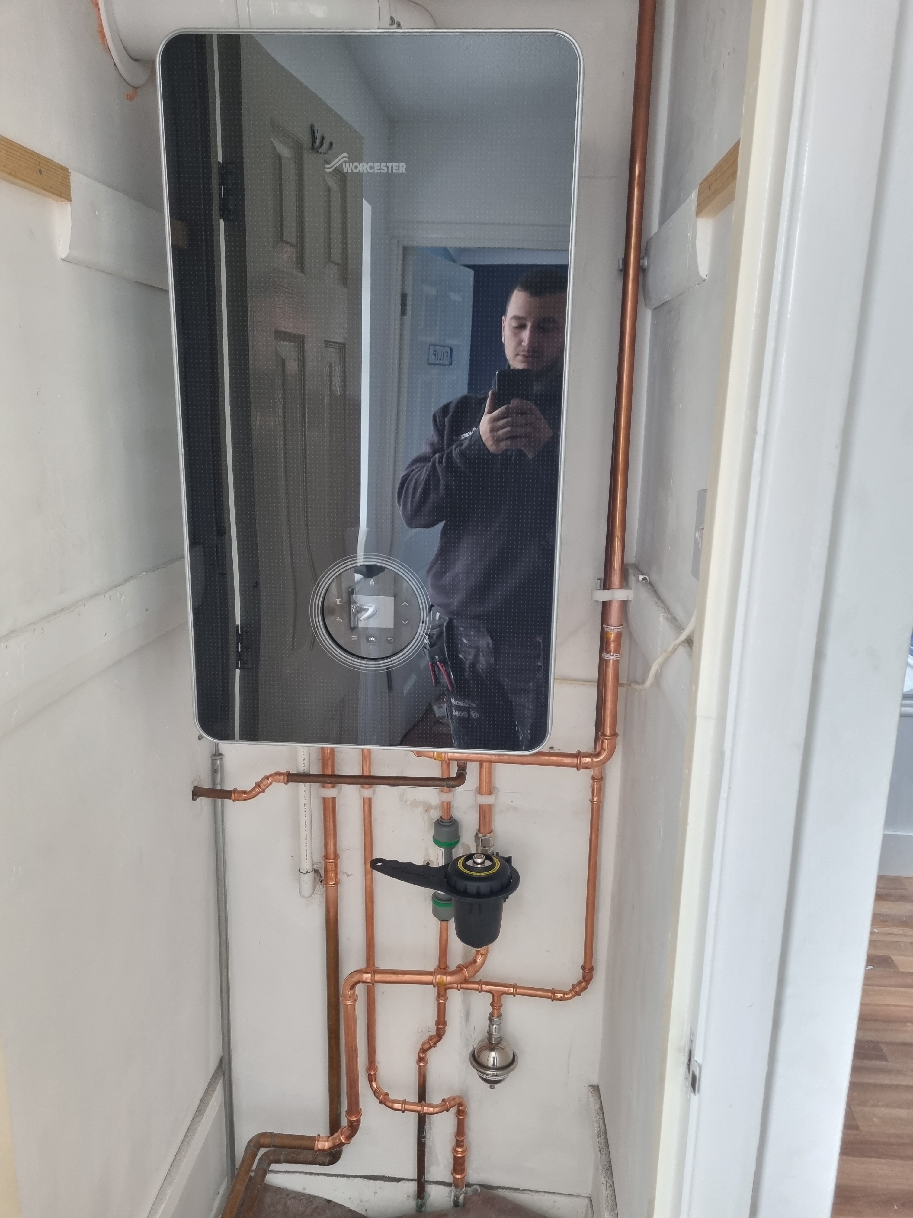 DK Gas Professional completed boiler installation