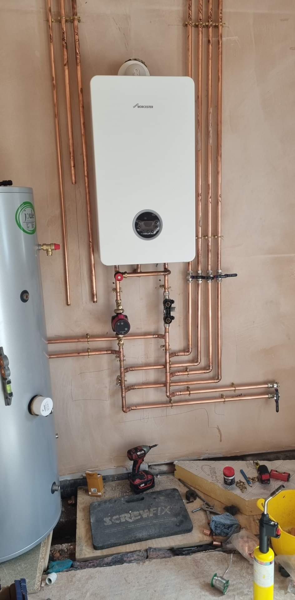 DK Gas Professional completed boiler installation