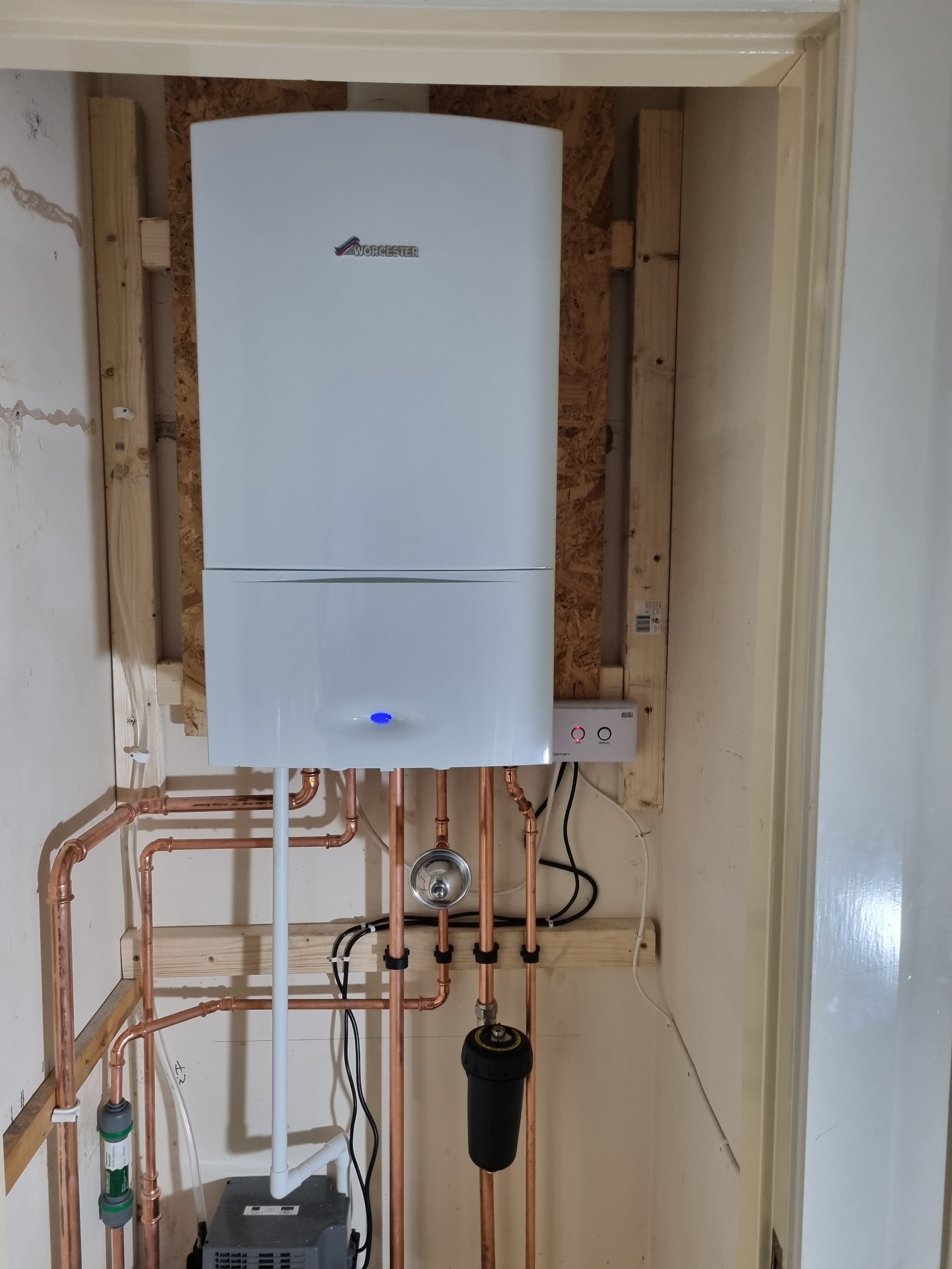DK Gas Professional completed boiler installation