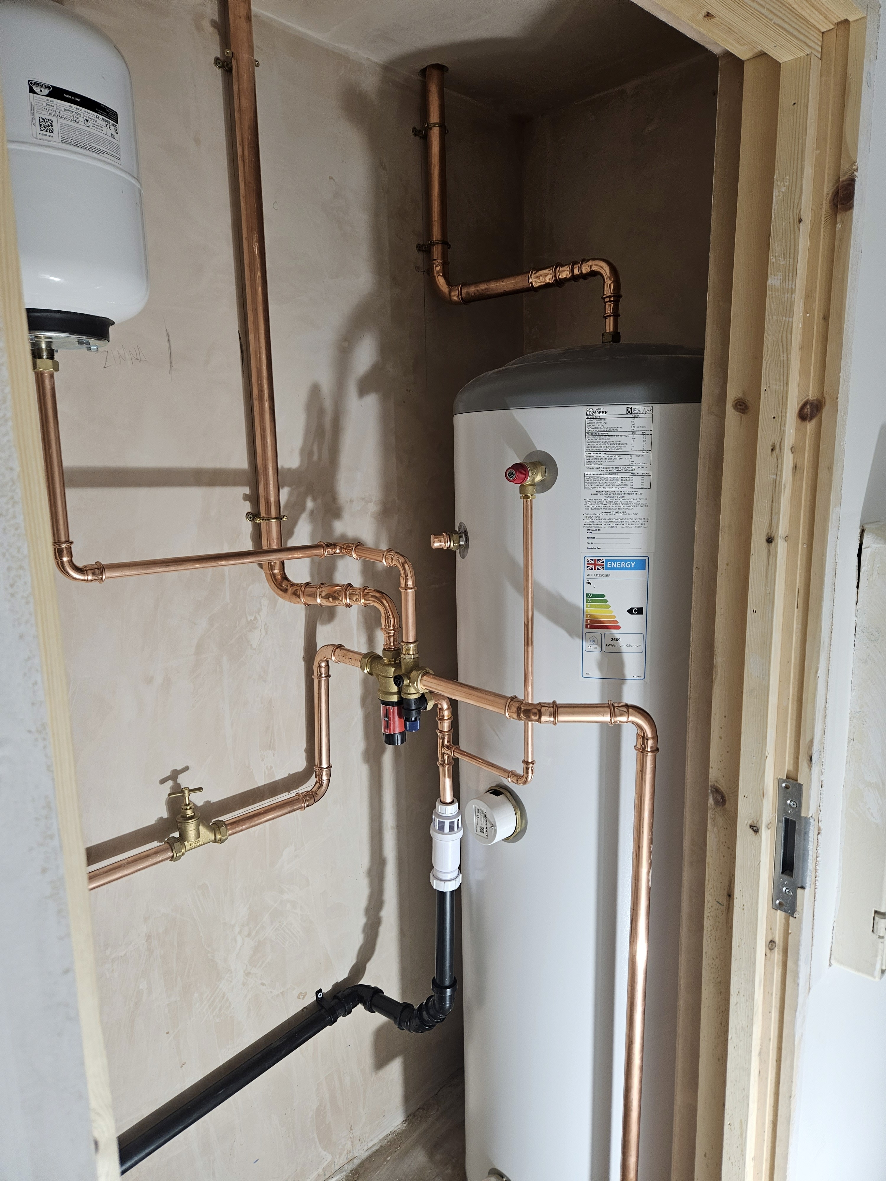 DK Gas Professional completed boiler installation
